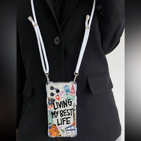 IPHONE CASE. LIVING MY BEST LIFE FOR Iphone 14 and 15 promax - Picture 7 of 7